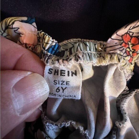 Pink and Blue Floral Ruffled Tiered Sundress - Picture 8 of 8